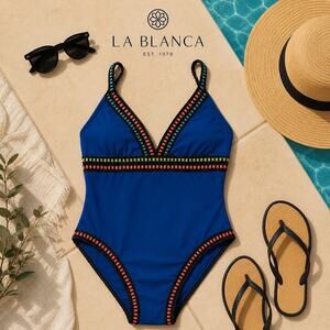 La Blanca Women’s Colorful One Piece Sz. 6